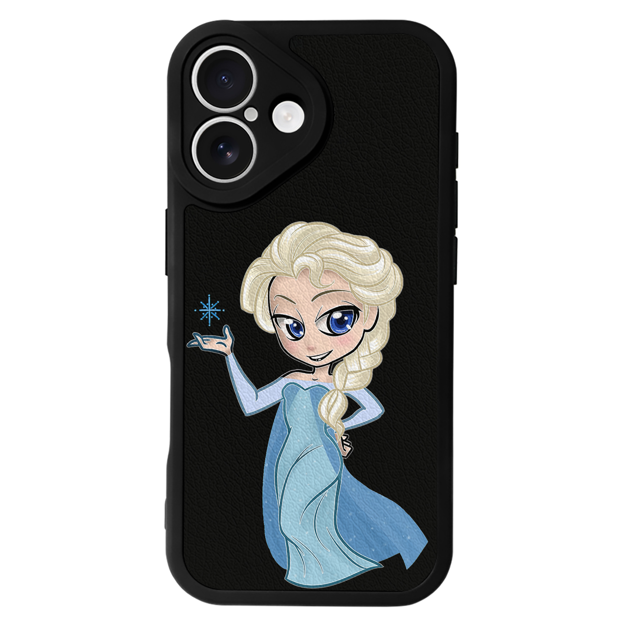 （画像用） アナと雪の女王 アンナ エルサ Frozen Anna Elsa 【iPhone 16シリーズ対応】シリコンスマホケース（レザー調） 材質：シリコン